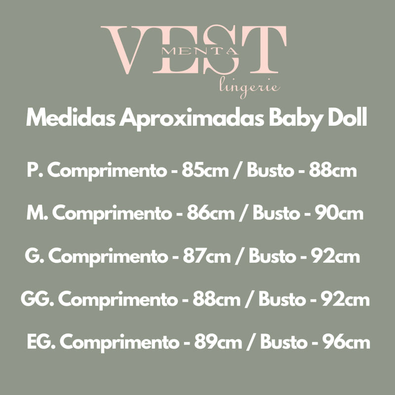 Baby Doll Melina + Calcinha Fio
